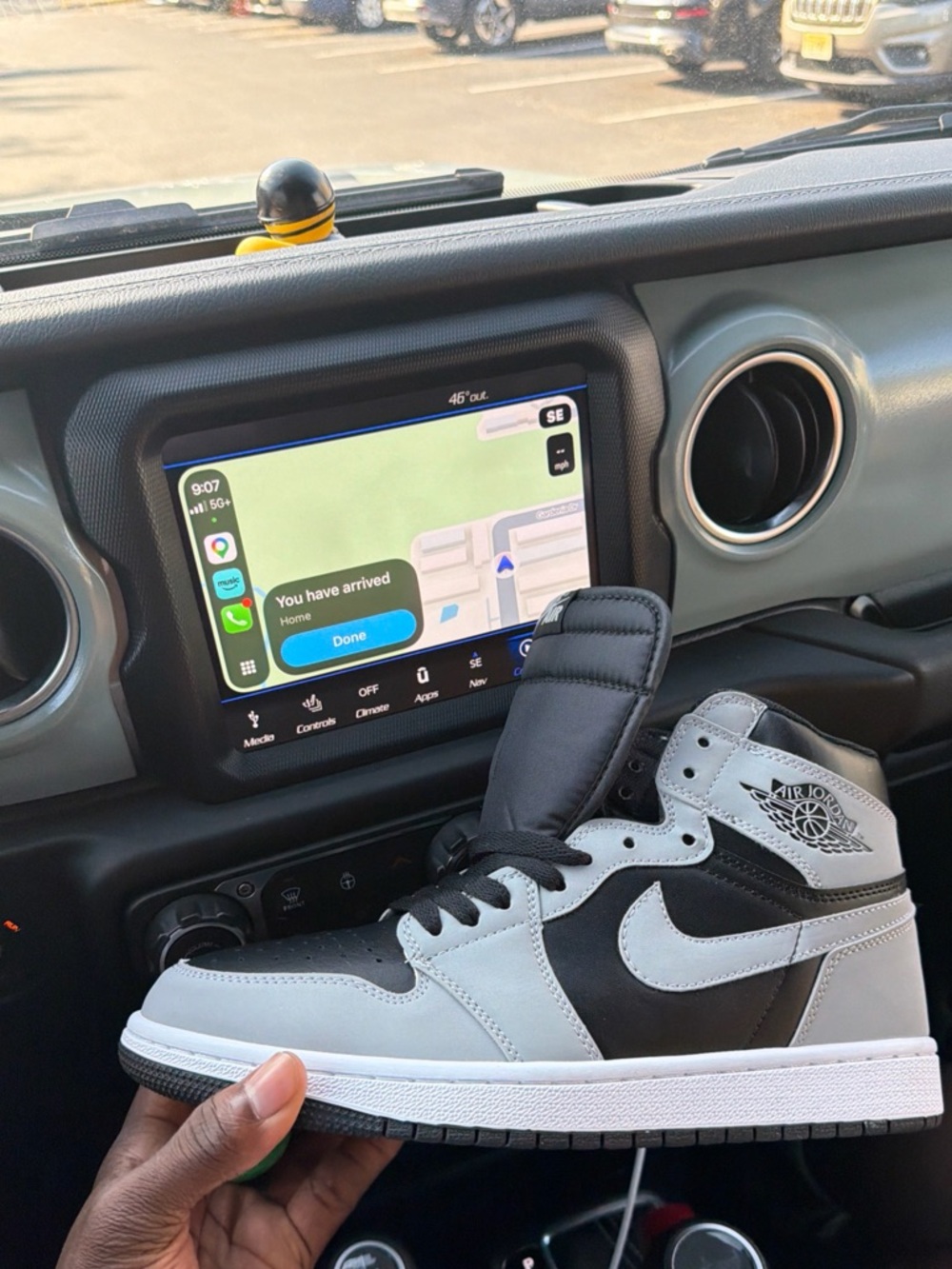 Nike Air Jordan 1 Mid - Black and Light Gray